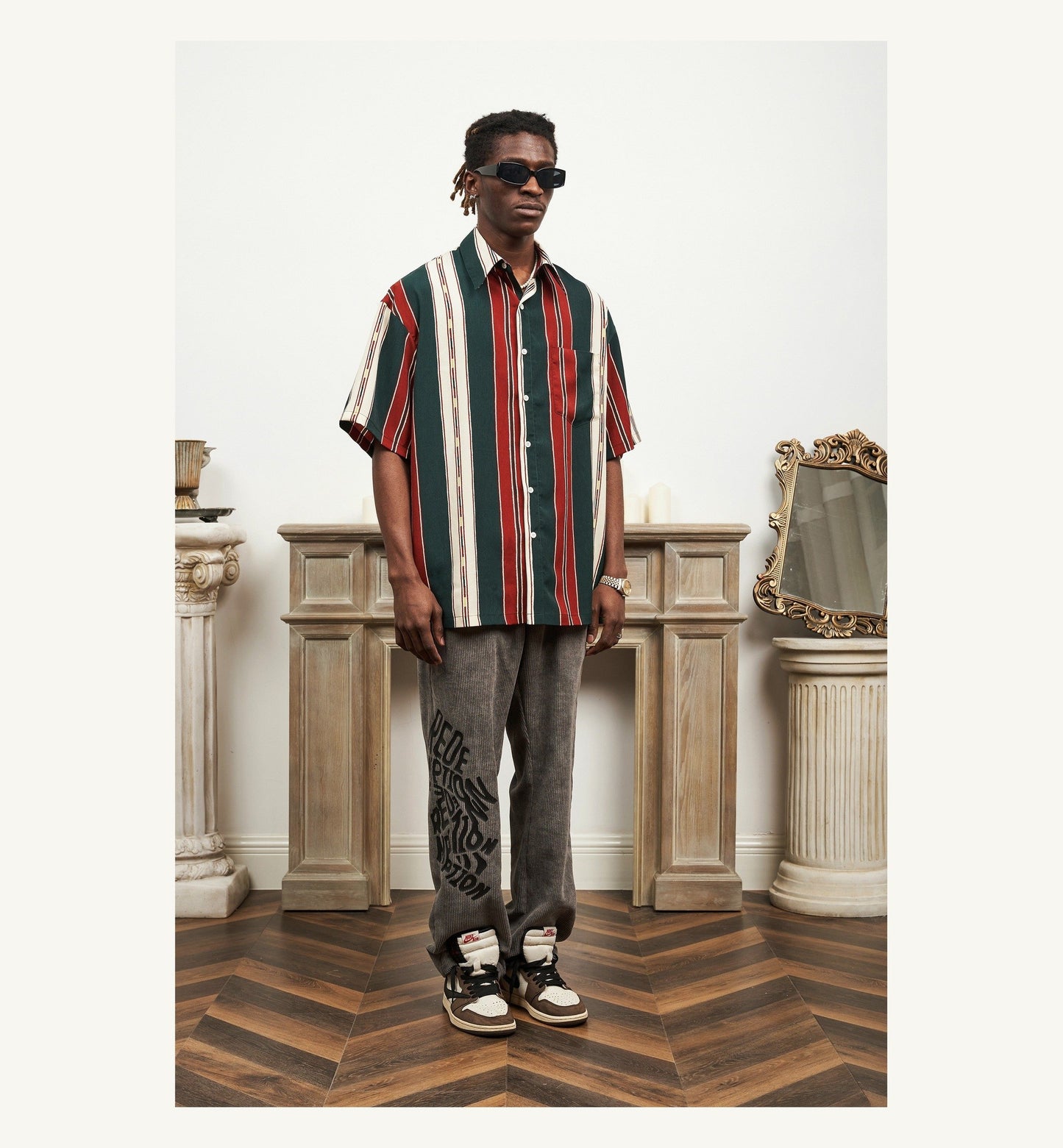 Red Green Stripe Shirt
