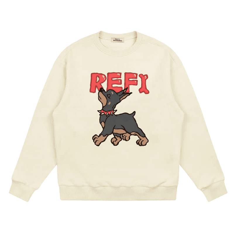 Doberman Graphic Crewneck Sweatshirt - Empty Reference