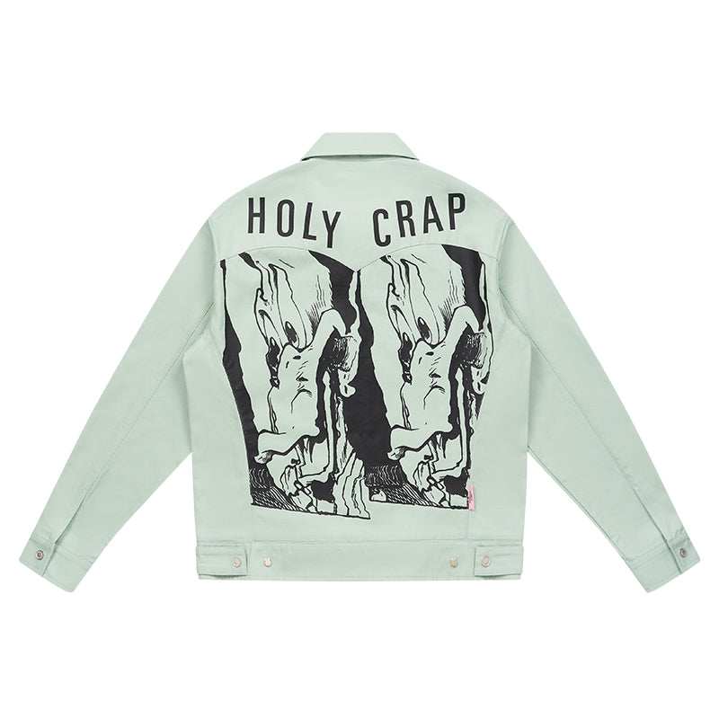 Washed Print Zip Jacket - Empty Reference