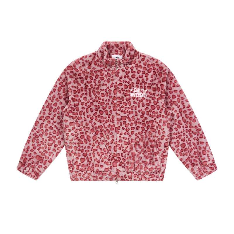 Leopard Fleece Zip Jacket - Empty Reference