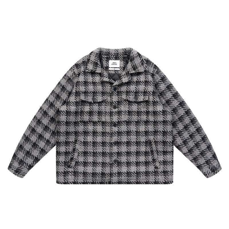 Checked Quilted Wool Jacket - Empty Reference