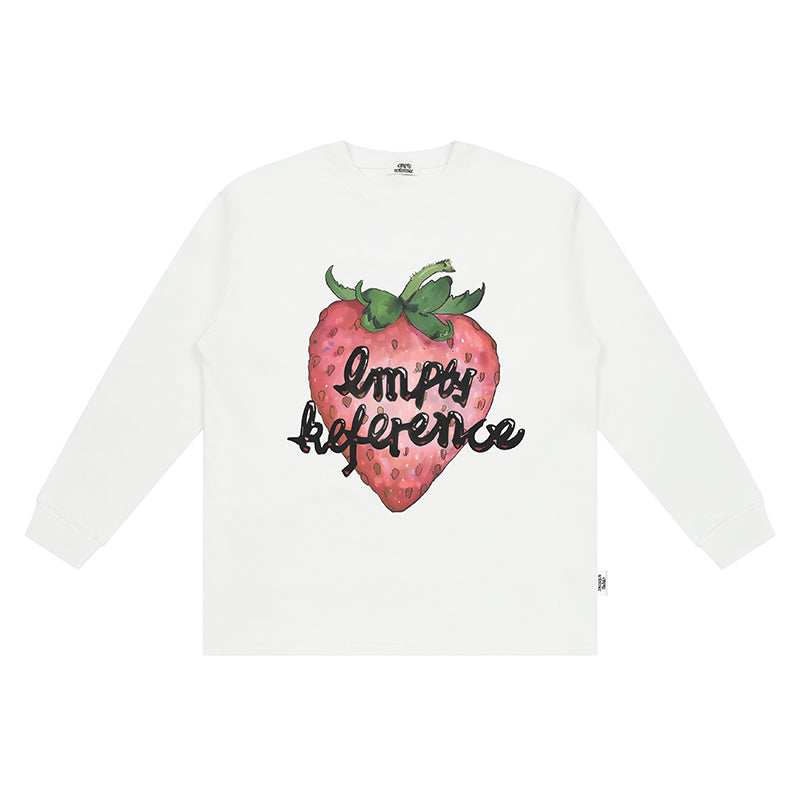 Strawberry Print Cotton Base Shirt - Empty Reference
