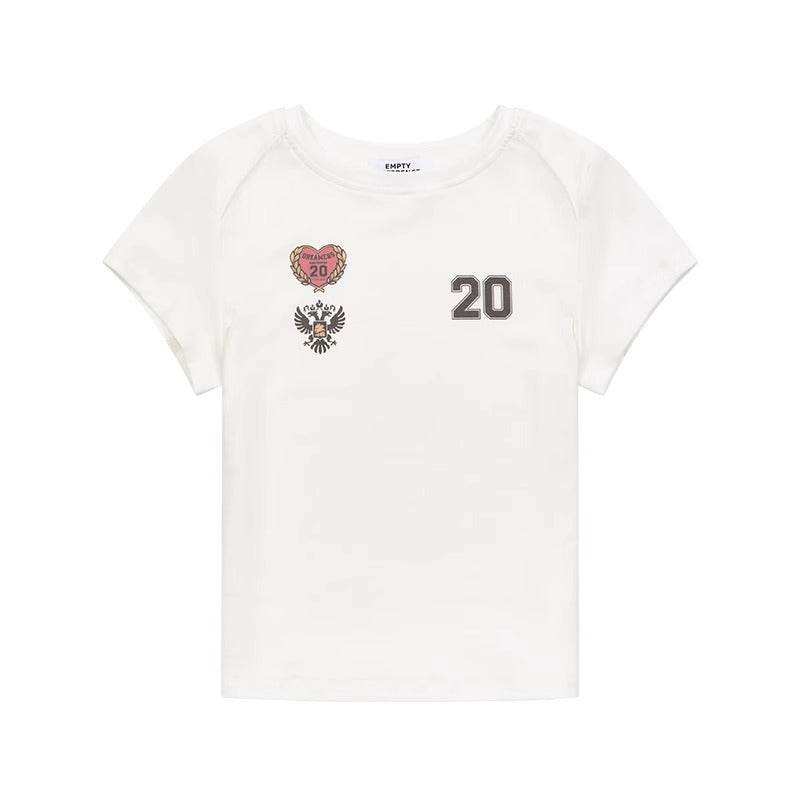 Badge Graphic Cropped Tee - Empty Reference