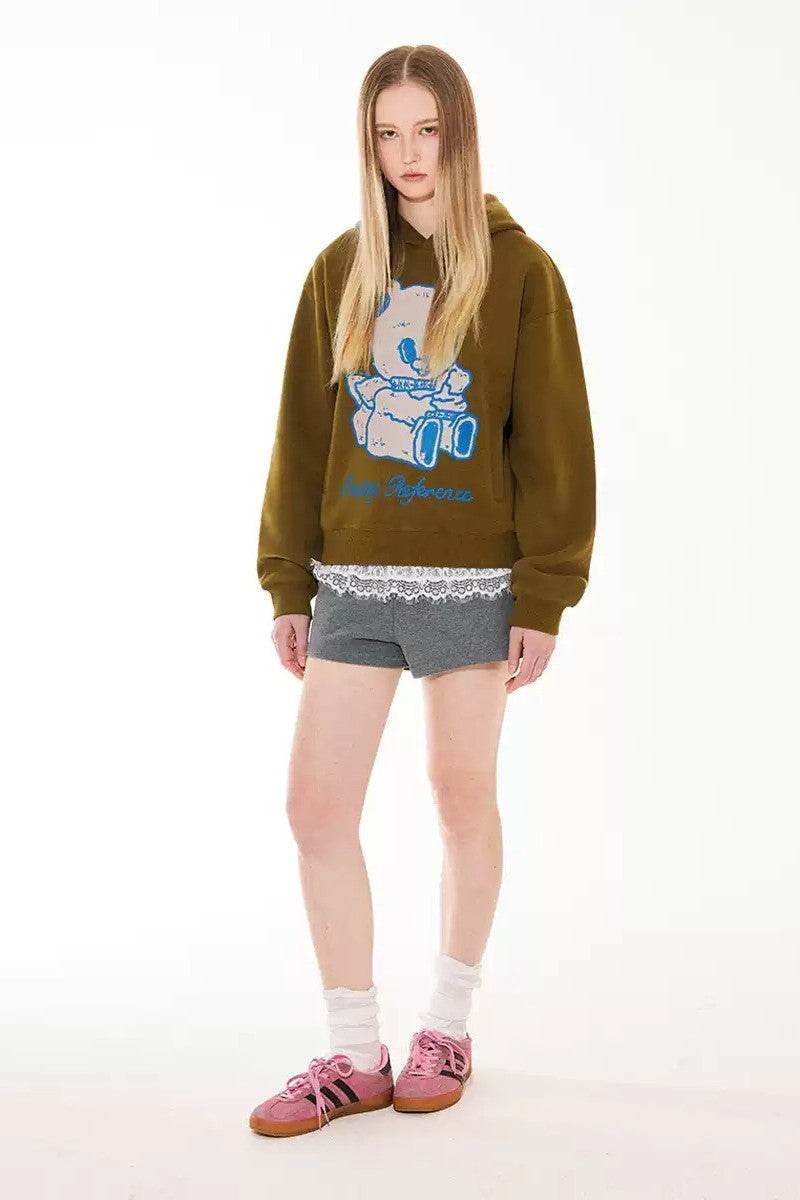 Angel Bear Graphic Hoodie - Empty Reference