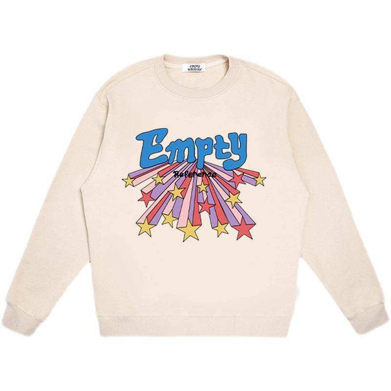 Colorful Star Print Sweatshirt - Empty Reference