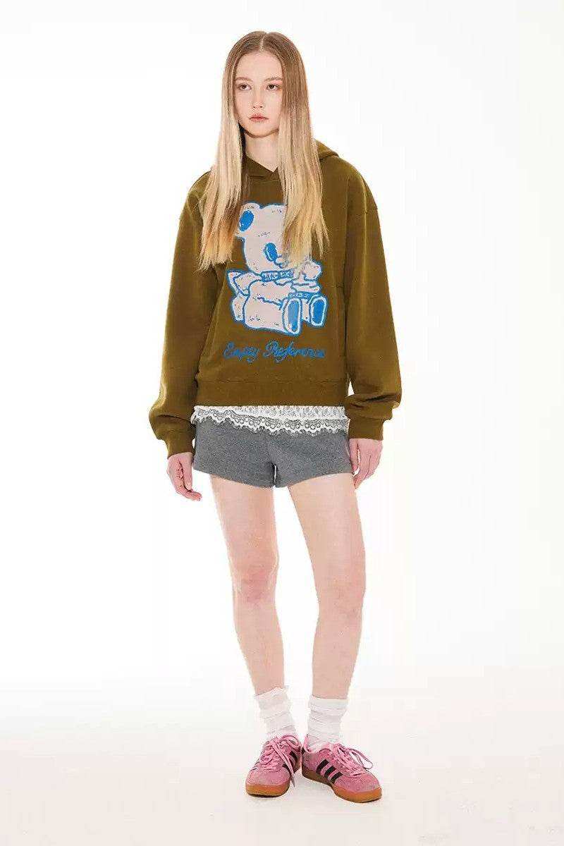 Angel Bear Graphic Hoodie - Empty Reference