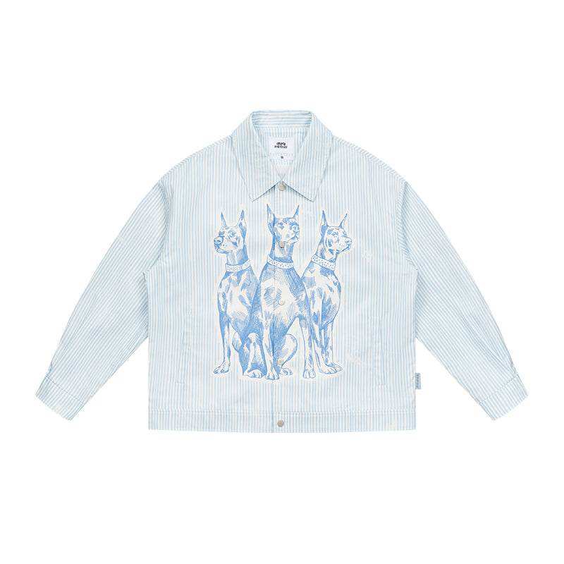Distressed Doberman Stripe Jacket - Empty Reference
