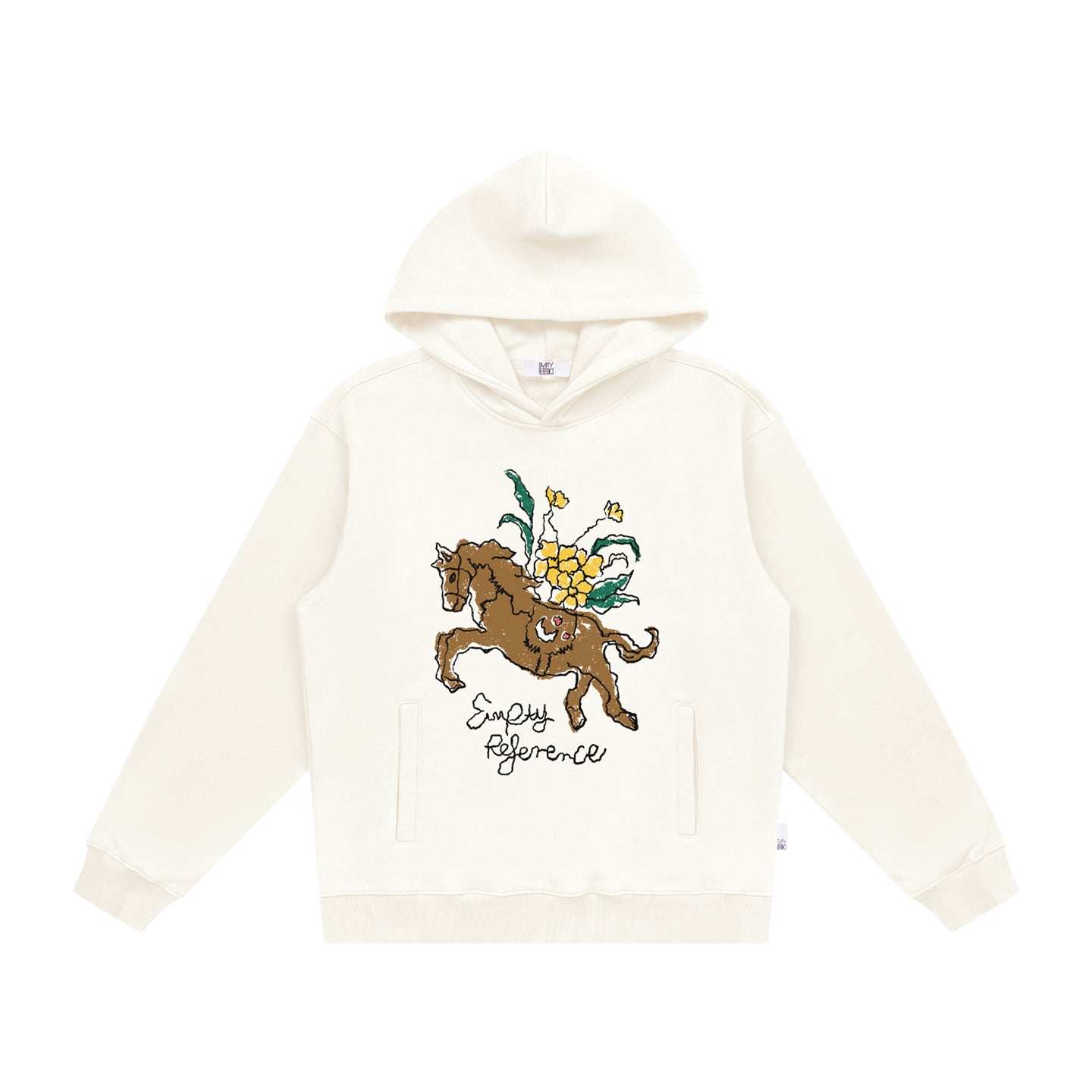 Pony Floral Graphic Hoodie - Empty Reference
