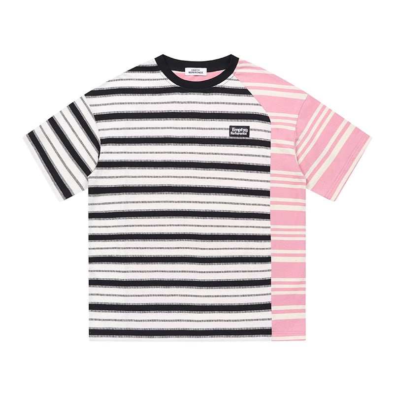 Striped Deconstructed Patchwork Tee - Empty Reference