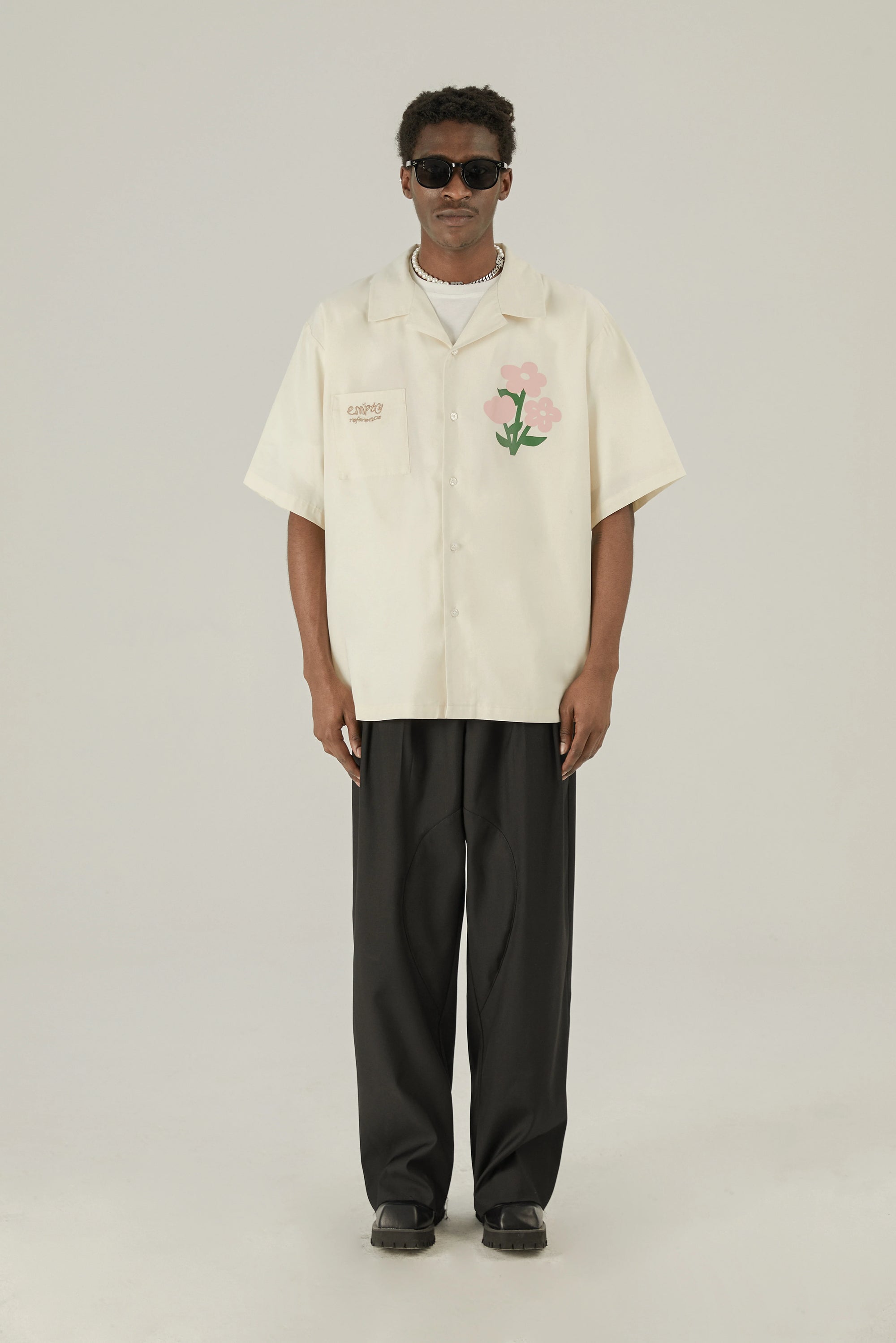 Floral Cotton Graphic Shirt