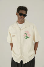 Floral Cotton Graphic Shirt