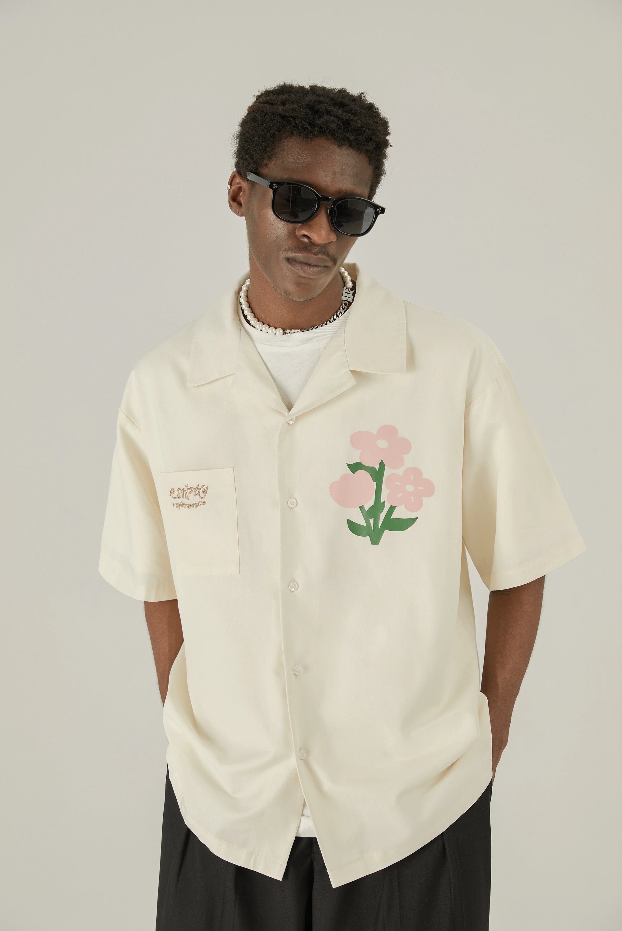 Floral Cotton Graphic Shirt