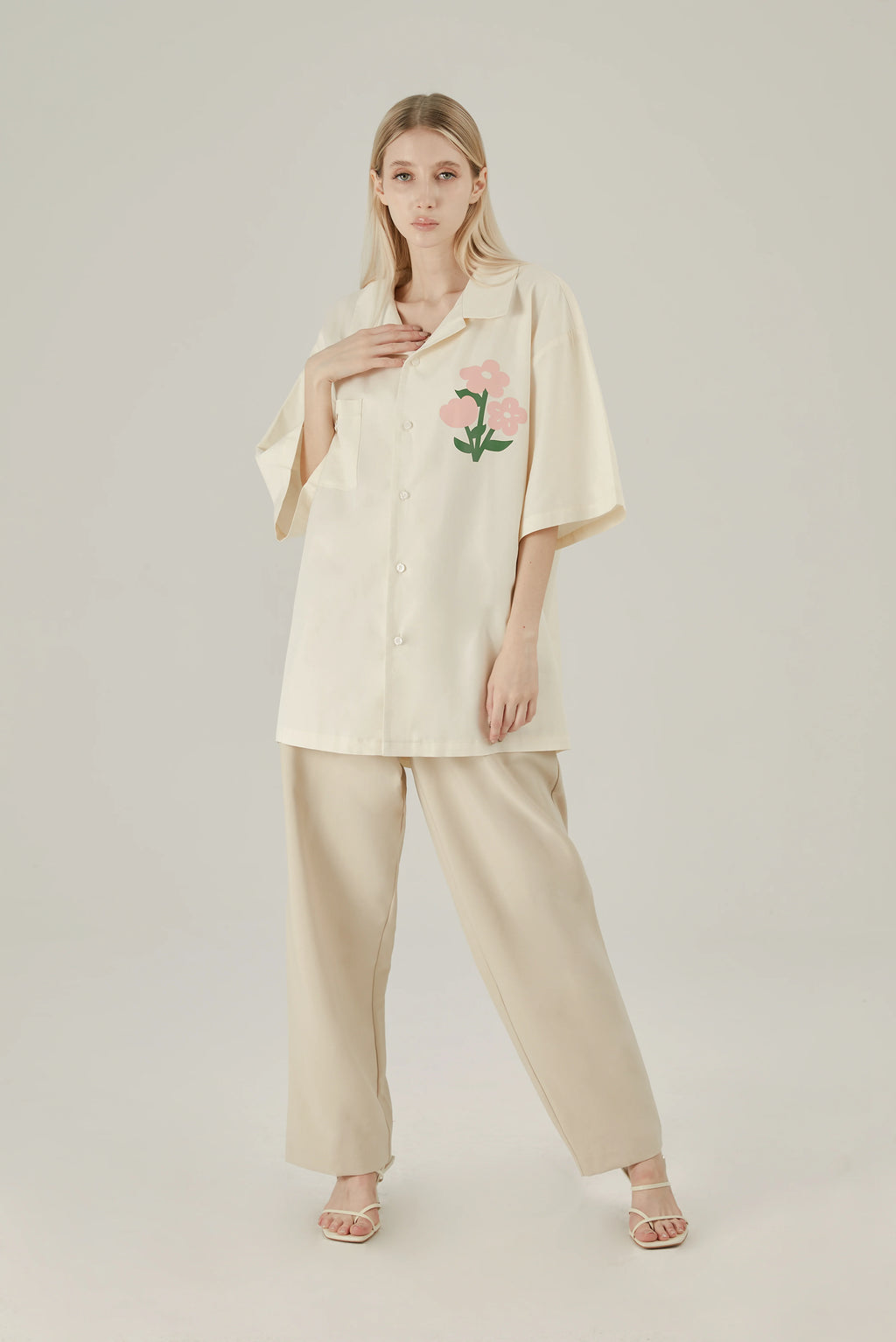 Floral Cotton Graphic Shirt