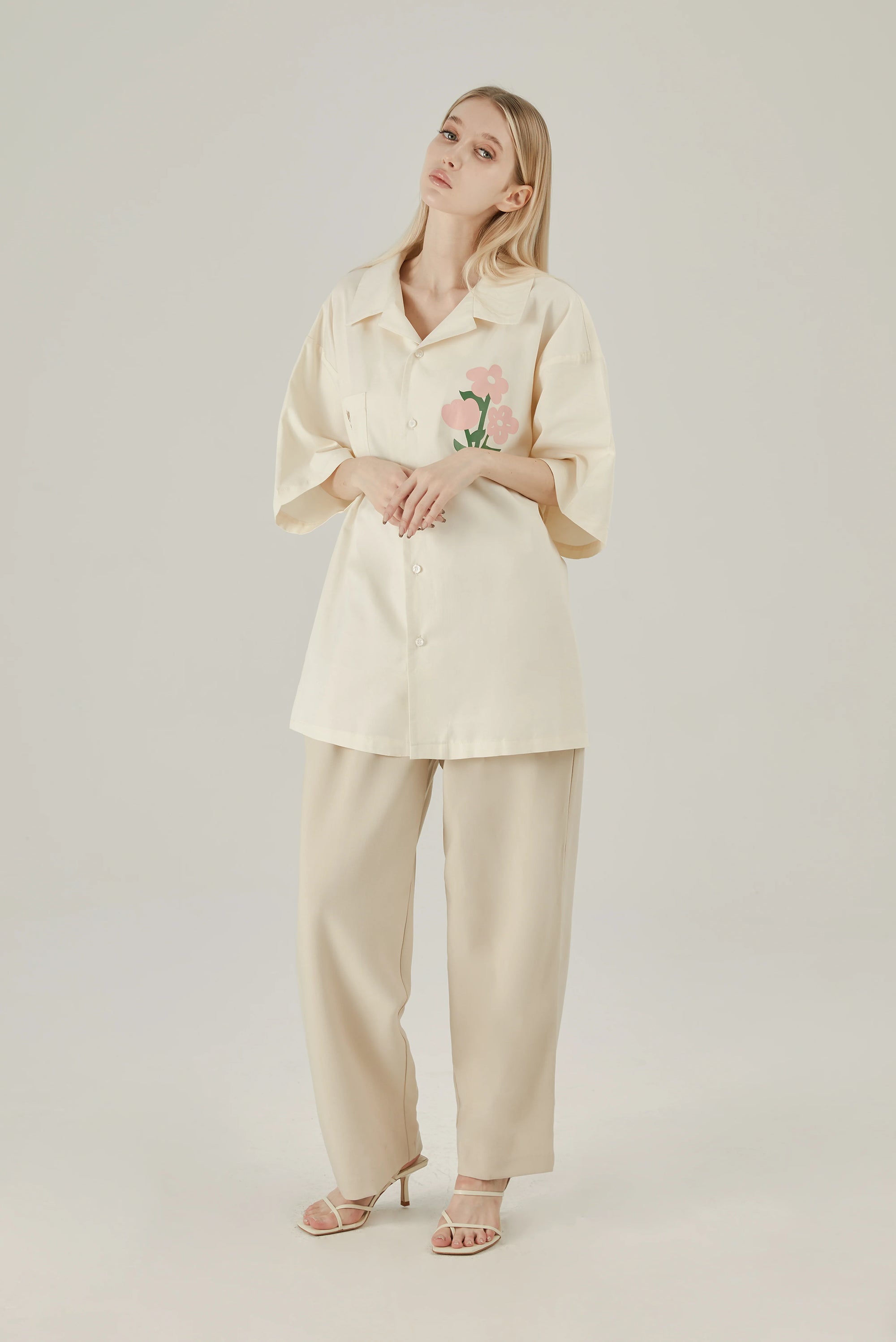 Floral Cotton Graphic Shirt