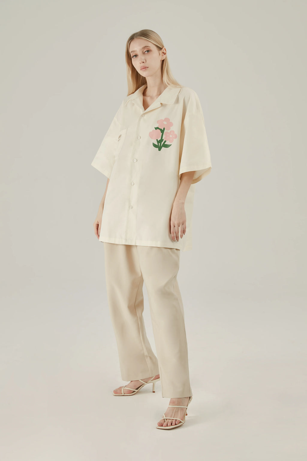 Floral Cotton Graphic Shirt