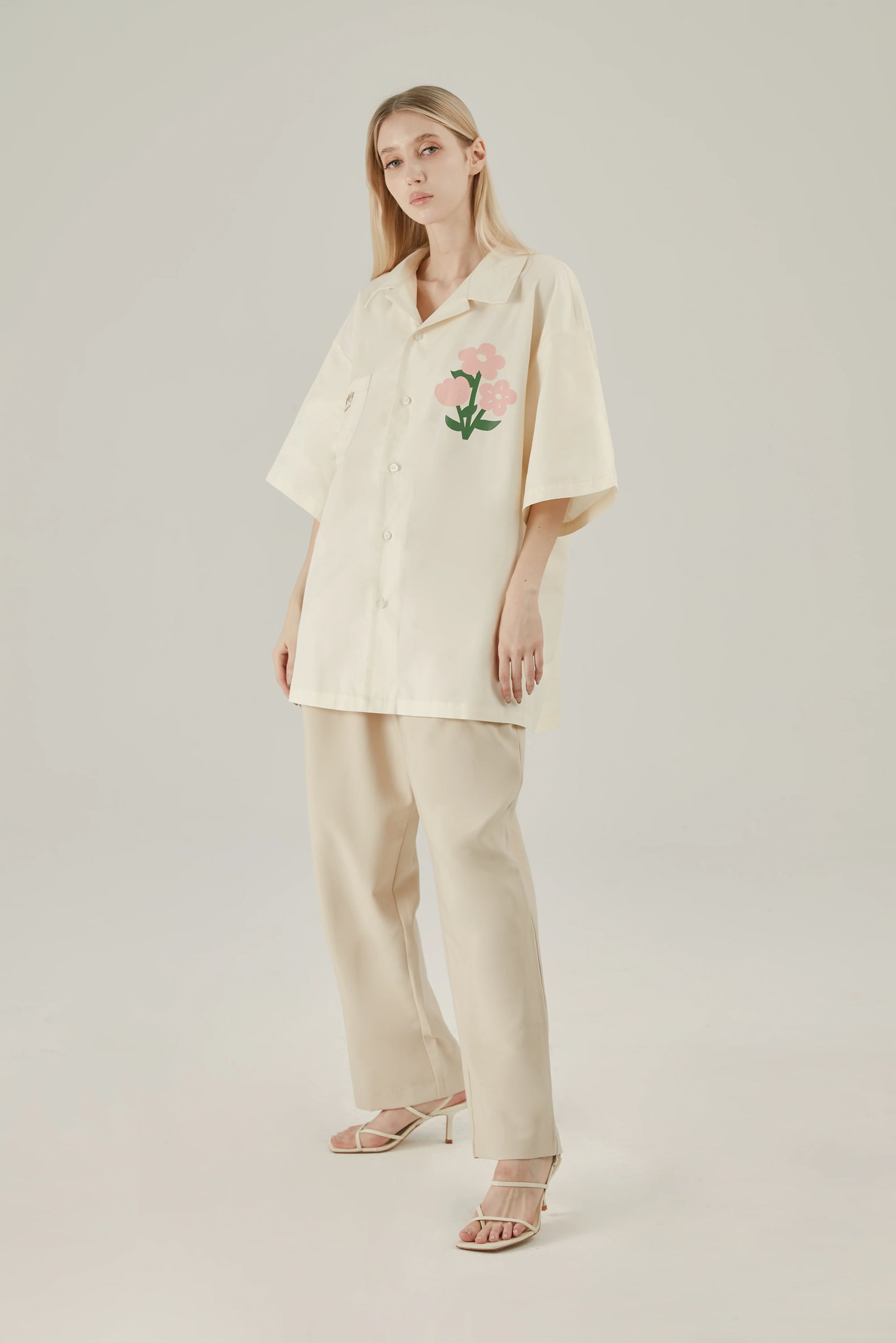 Floral Cotton Graphic Shirt