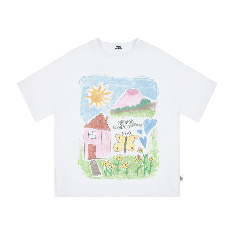 Whimsical Sketch Cotton Tee