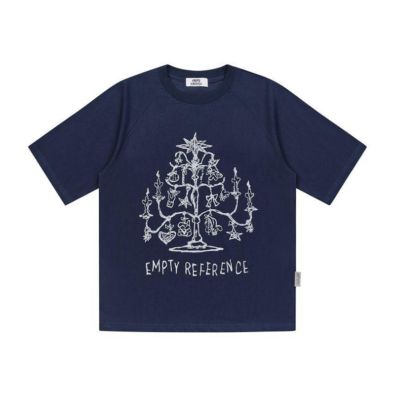 Christmas Candle Raglan Tee