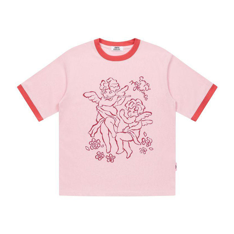 Angel Patchwork Graphic Tee