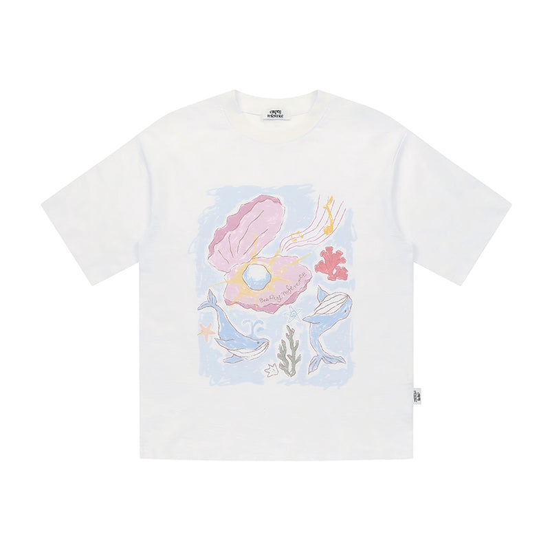 Hand Drawn Ocean Graphic Tee