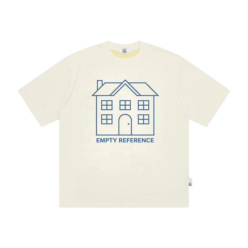 The Drawn Dwelling Sweatshirt - Double-Layer Snow Fabric & Blue Line House