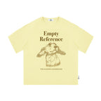 The Earnest Gaze Tee - Buttercream Snow Fabric with Sketch of a Cocker Spaniel