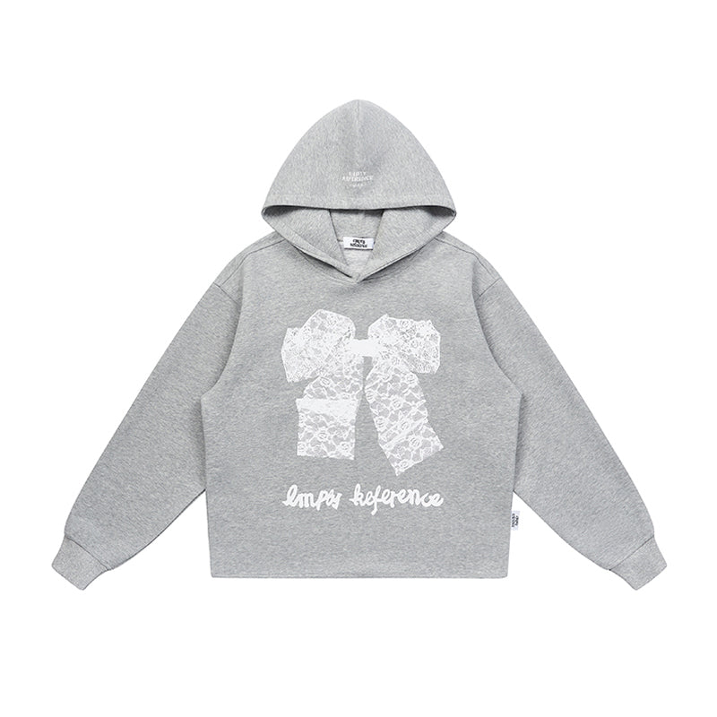 Lace Bow Graphic Sweatshirt