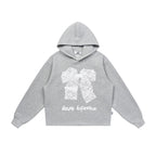 Lace Bow Graphic Sweatshirt