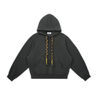 Woven Panel Short Hoodie