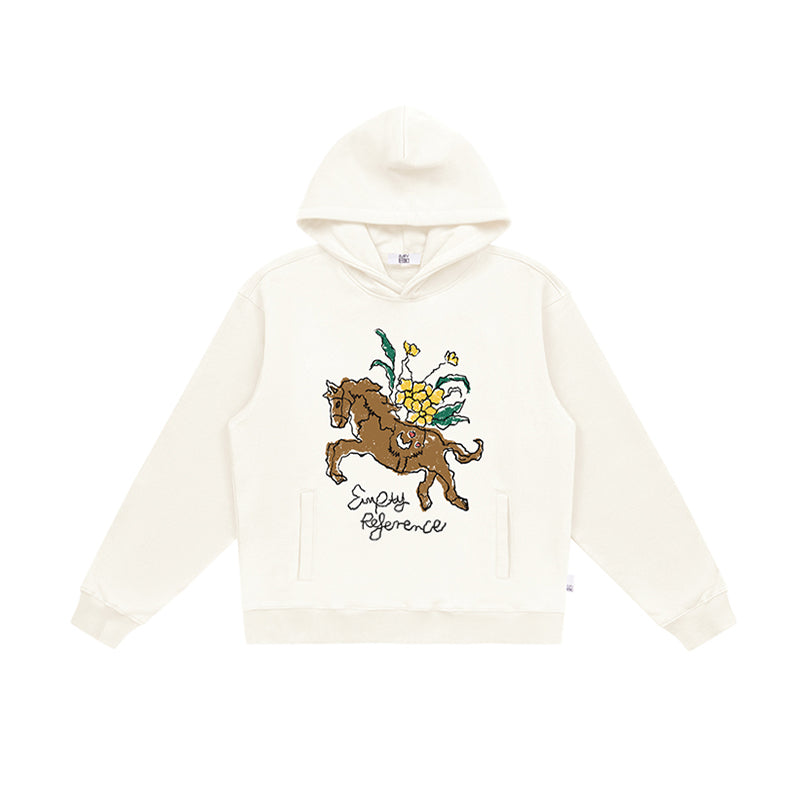 Pony Floral Graphic Hoodie