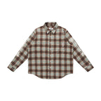 Grid Print Graphic Shirt
