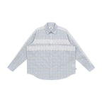 Lace Trim Plaid Shirt