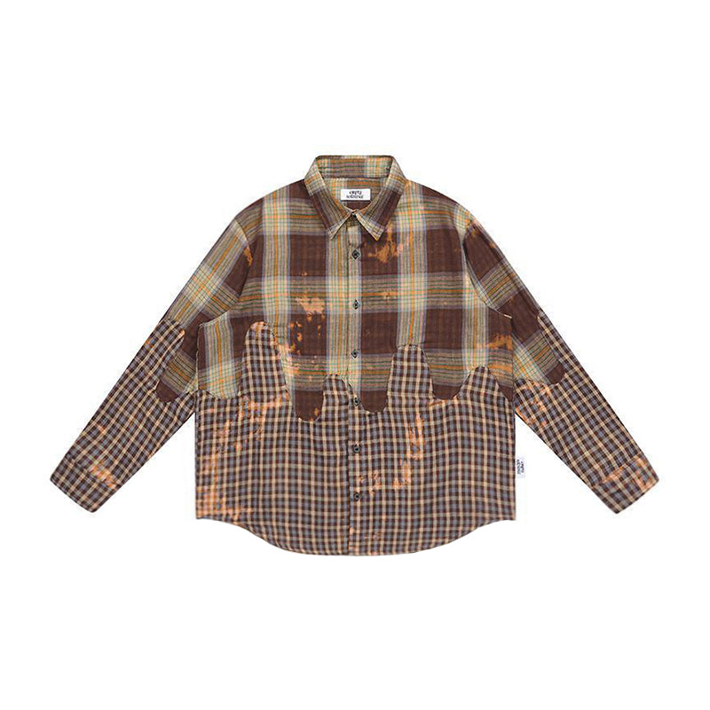 Asymmetrical Plaid Shirt