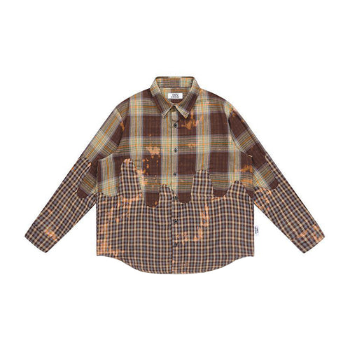 Asymmetrical Plaid Shirt