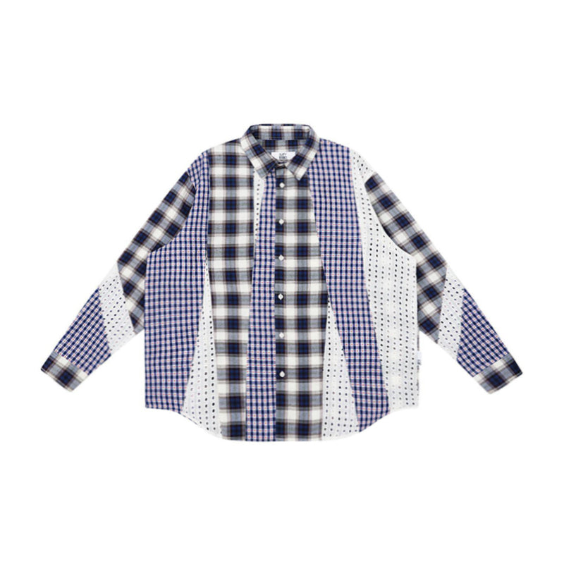 Textured Lace Panel Shirt