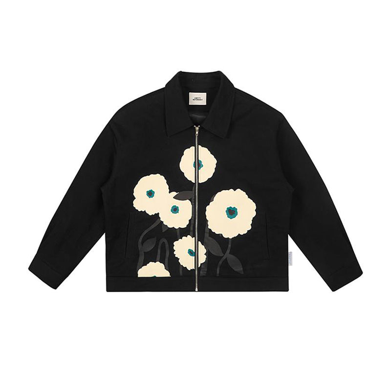 Floral Graphic Zip Jacket