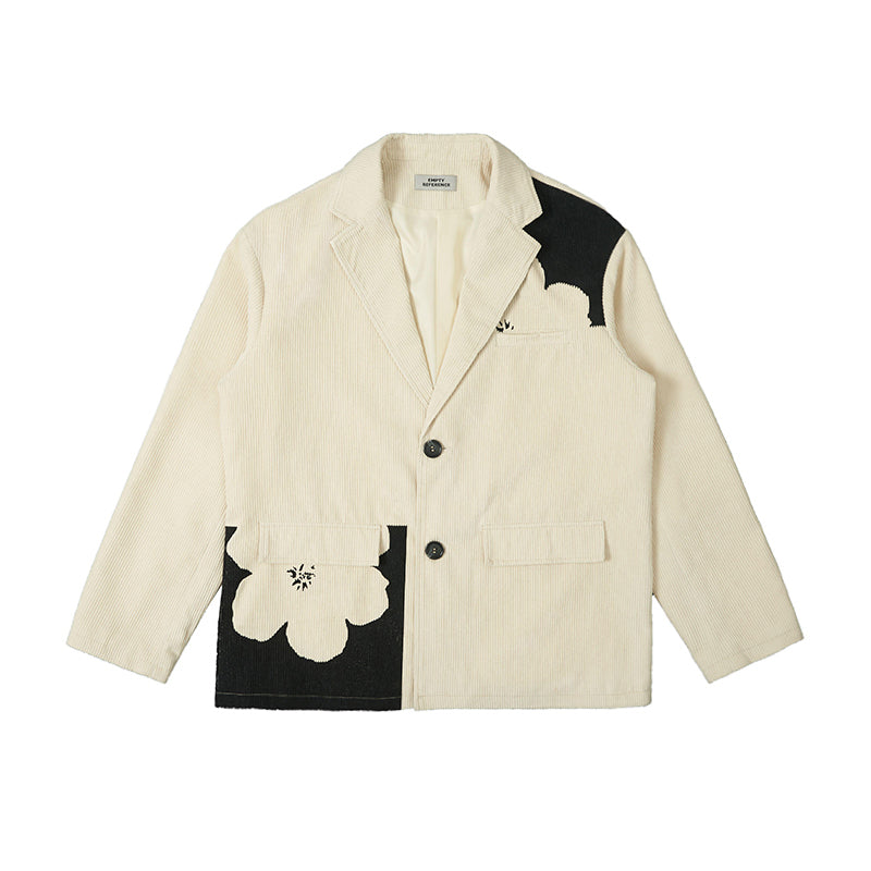 Floral Corduroy Blazer