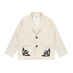Corduroy Graphic Blazer Unisex