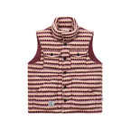 Checked Quilted Wool Vest