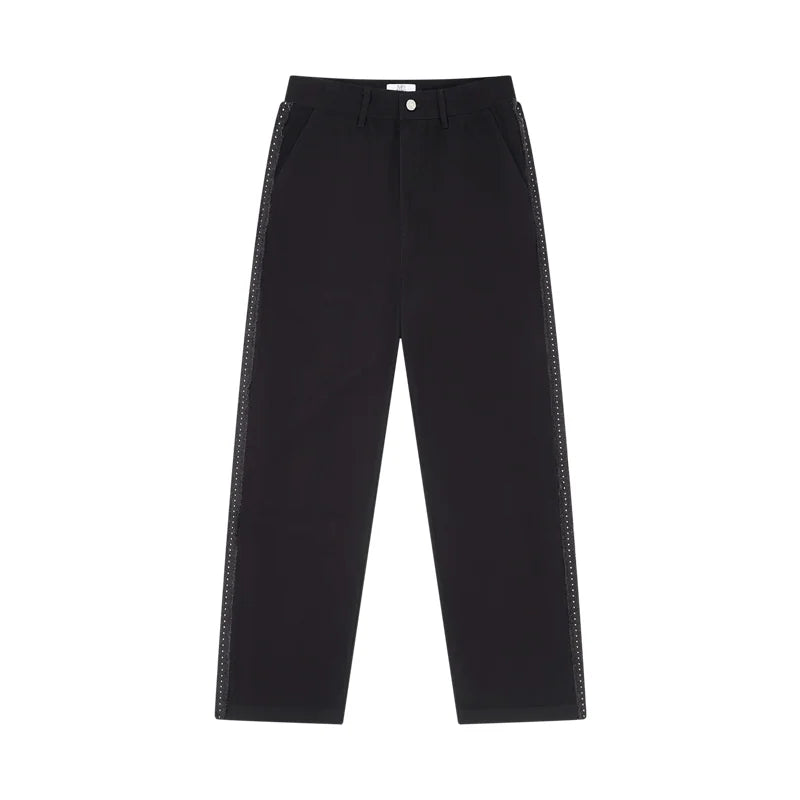 The Weighted Line Trouser - Heavyweight Twill with Custom Hardware & Side Webbing