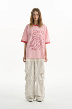 Angel Patchwork Graphic Tee