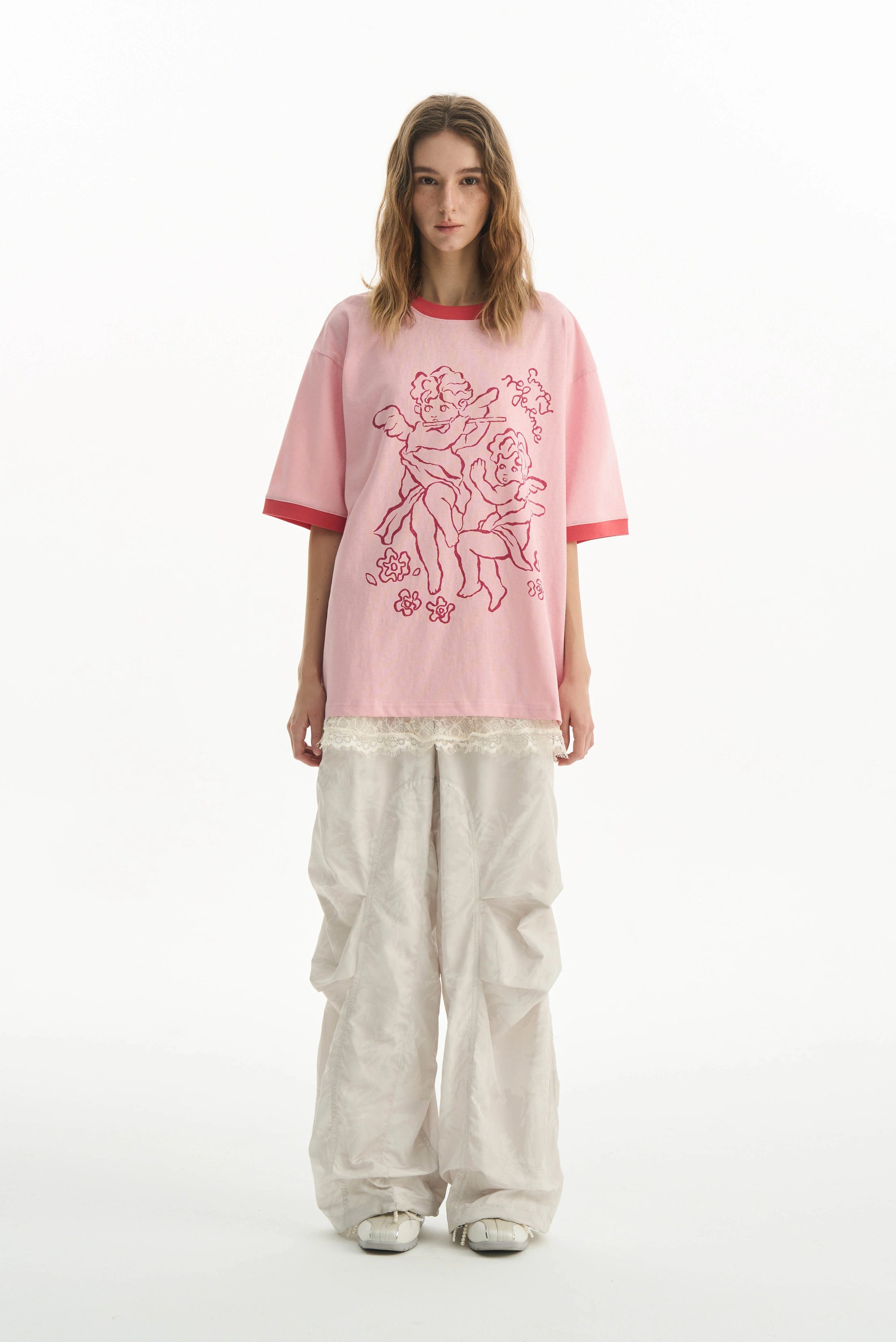 Angel Patchwork Graphic Tee