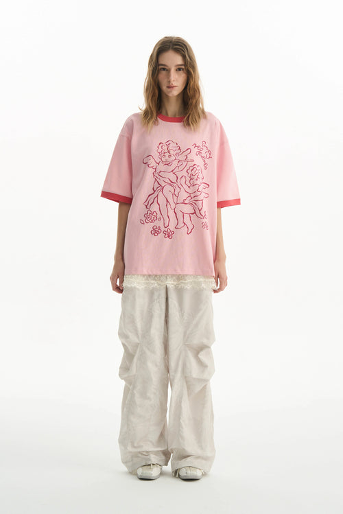 Angel Patchwork Graphic Tee