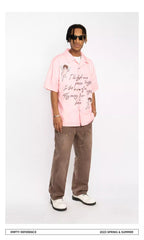 Angels Print Camp Shirt
