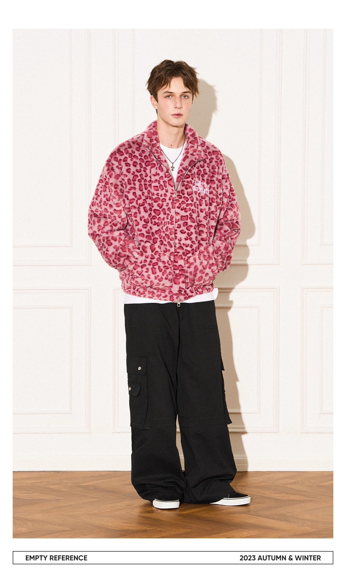 Leopard Fleece Zip Jacket