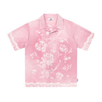 Gradient Lace Graphic Shirt