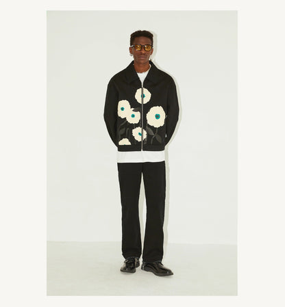 Floral Graphic Zip Jacket