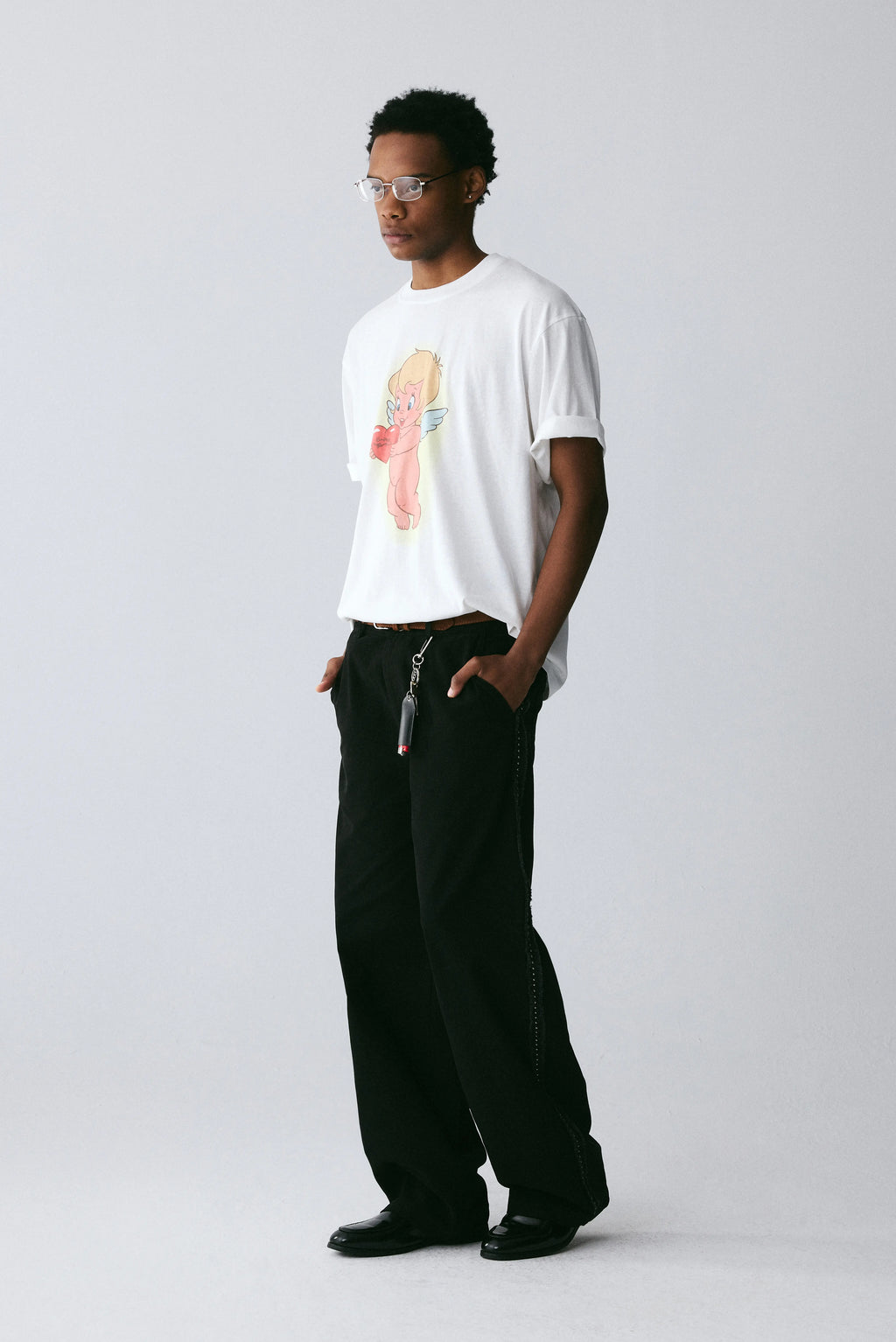 Webbing Detail Trousers