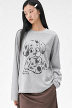 Vintage Dog Long Sleeve Tee