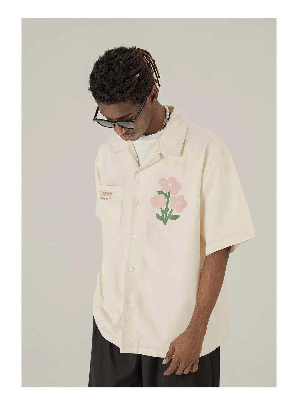 Floral Cotton Graphic Shirt - Empty Reference